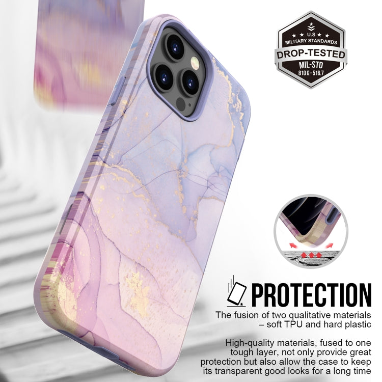 For iPhone 13 Pro Max Varnishing Water Stick TPU + Hard Plastic Phone Case