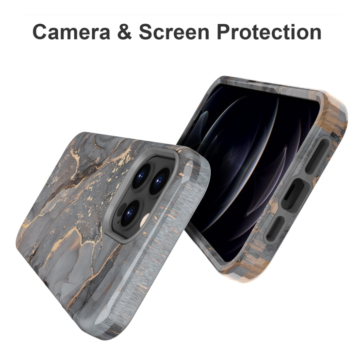 For iPhone 13 Pro Max Varnishing Water Stick TPU + Hard Plastic Phone Case