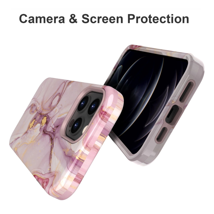For iPhone 13 Pro Max Varnishing Water Stick TPU + Hard Plastic Phone Case