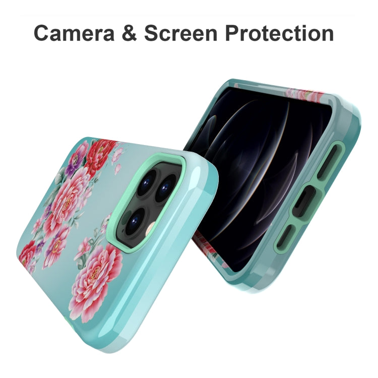 For iPhone 13 Pro Max Varnishing Water Stick TPU + Hard Plastic Phone Case