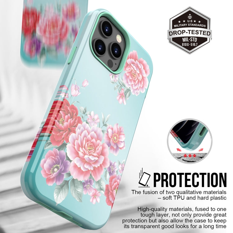 For iPhone 13 Pro Max Varnishing Water Stick TPU + Hard Plastic Phone Case