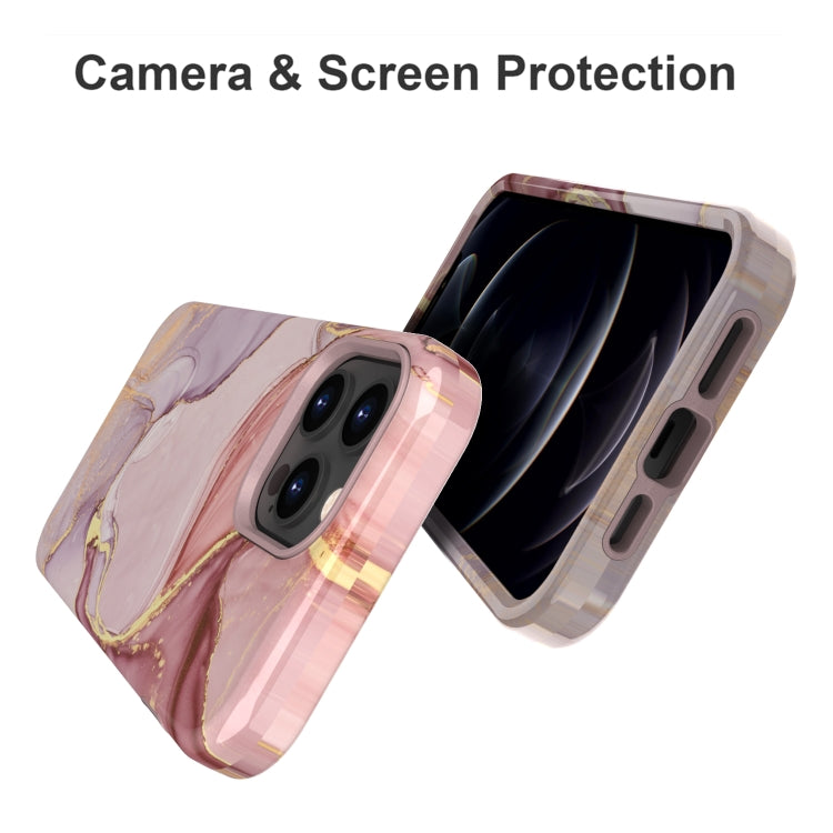 For iPhone 13 Pro Max Varnishing Water Stick TPU + Hard Plastic Phone Case