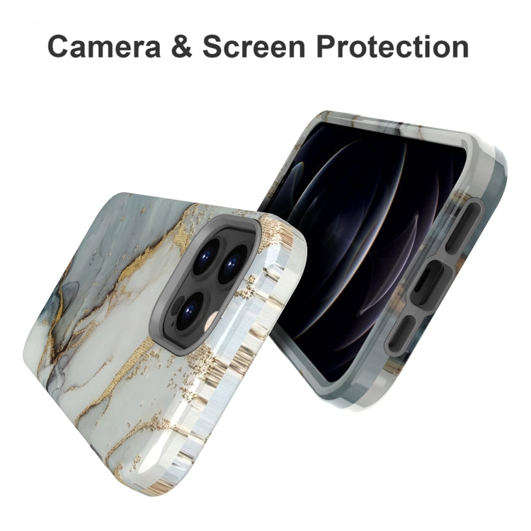 For iPhone 13 Pro Max Varnishing Water Stick TPU + Hard Plastic Phone Case