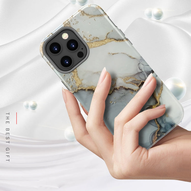For iPhone 13 Pro Max Varnishing Water Stick TPU + Hard Plastic Phone Case