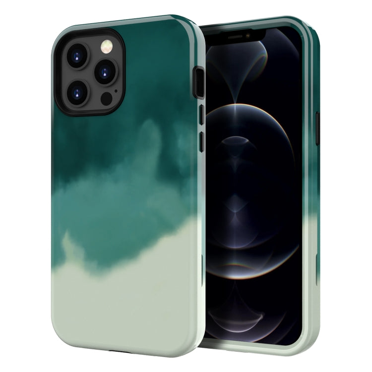 For iPhone 13 Pro Max Varnishing Water Stick TPU + Hard Plastic Phone Case