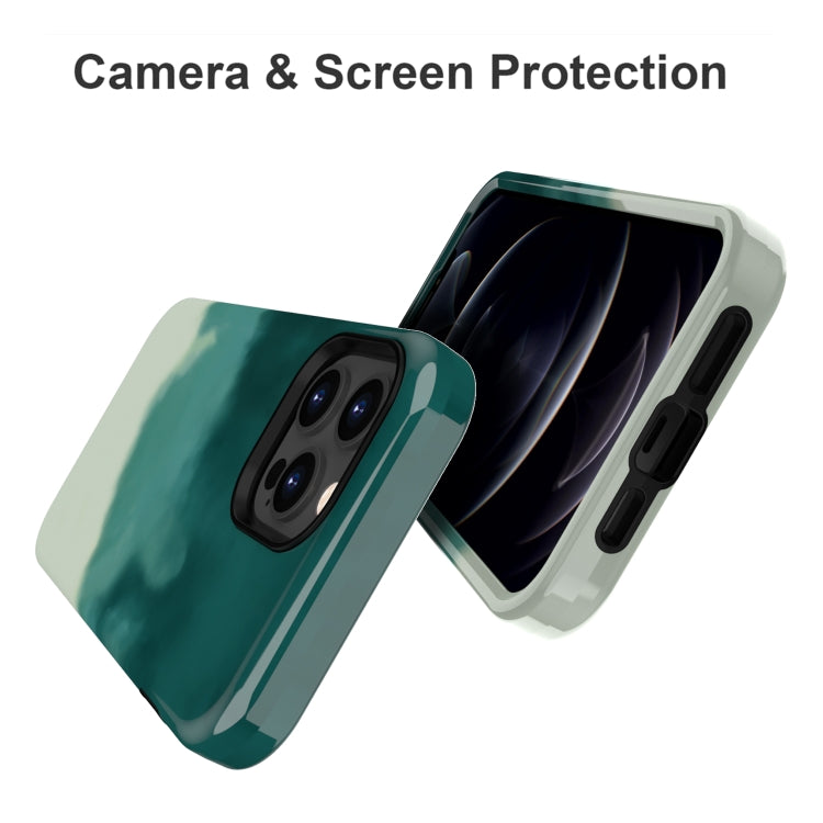 For iPhone 13 Pro Max Varnishing Water Stick TPU + Hard Plastic Phone Case