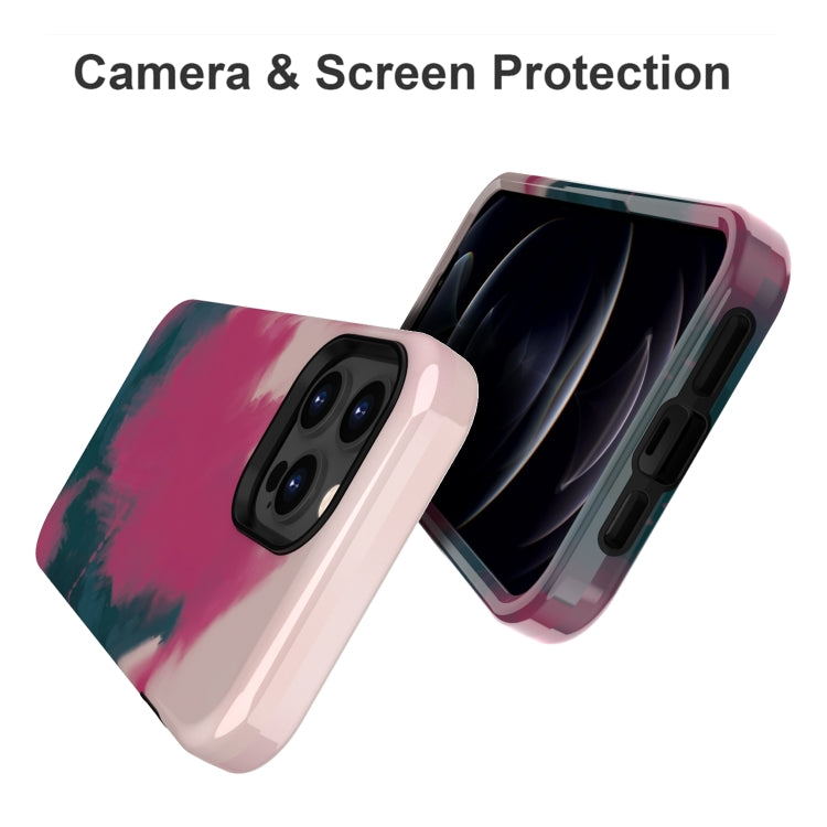 For iPhone 13 Pro Max Varnishing Water Stick TPU + Hard Plastic Phone Case
