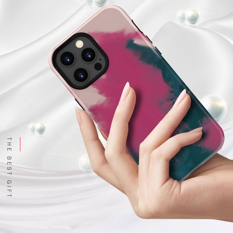 For iPhone 13 Pro Max Varnishing Water Stick TPU + Hard Plastic Phone Case