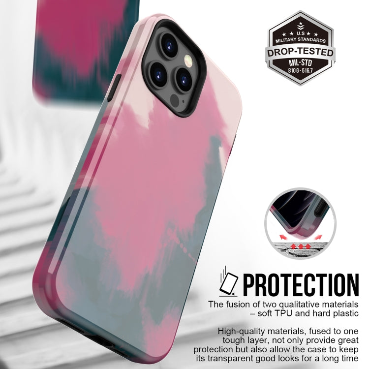 For iPhone 13 Pro Max Varnishing Water Stick TPU + Hard Plastic Phone Case