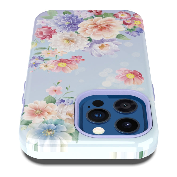 For iPhone 13 Pro Varnishing Water Stick TPU + Hard Plastic Phone Case