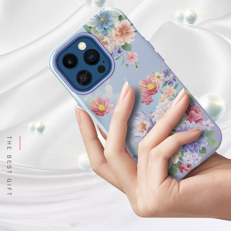 For iPhone 13 Pro Varnishing Water Stick TPU + Hard Plastic Phone Case