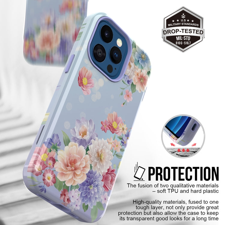 For iPhone 13 Pro Varnishing Water Stick TPU + Hard Plastic Phone Case