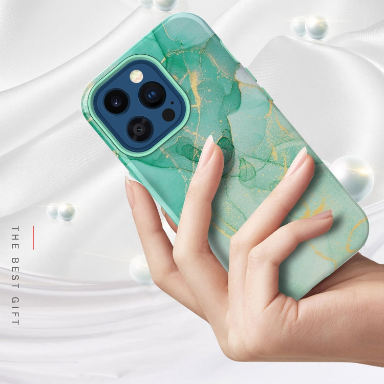 For iPhone 13 Pro Varnishing Water Stick TPU + Hard Plastic Phone Case