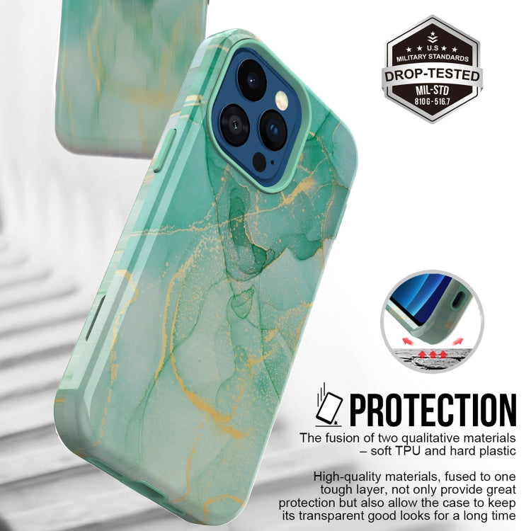 For iPhone 13 Pro Varnishing Water Stick TPU + Hard Plastic Phone Case