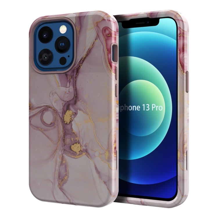 For iPhone 13 Pro Varnishing Water Stick TPU + Hard Plastic Phone Case