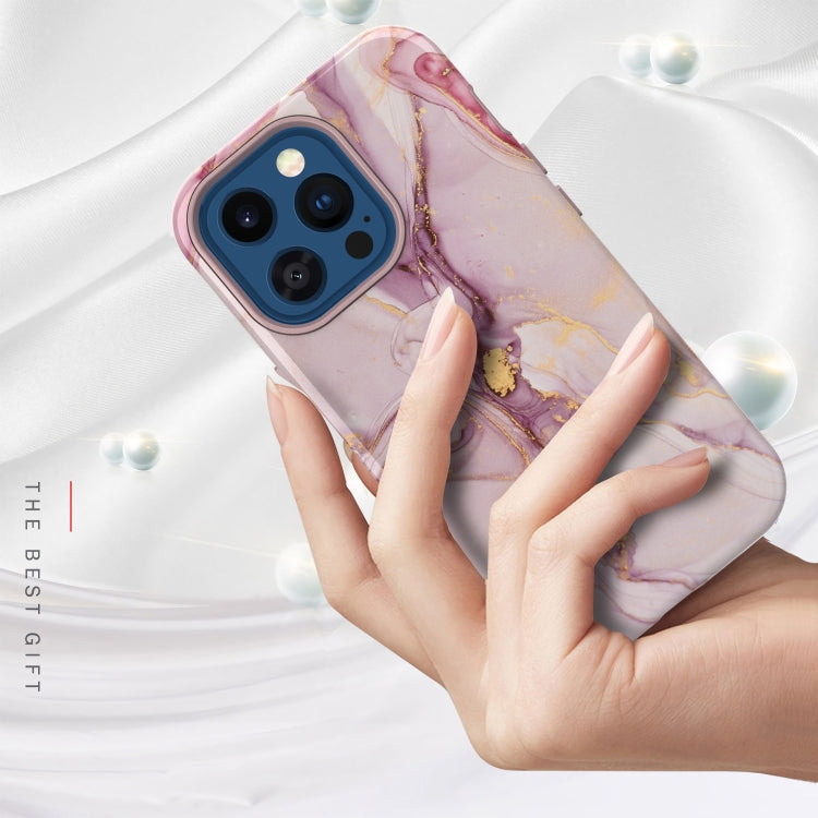 For iPhone 13 Pro Varnishing Water Stick TPU + Hard Plastic Phone Case