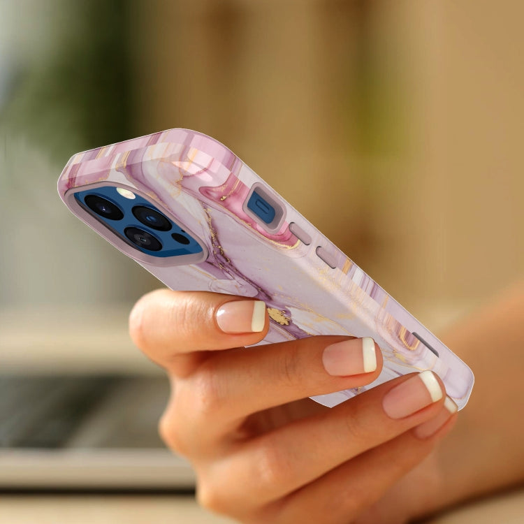 For iPhone 13 Pro Varnishing Water Stick TPU + Hard Plastic Phone Case