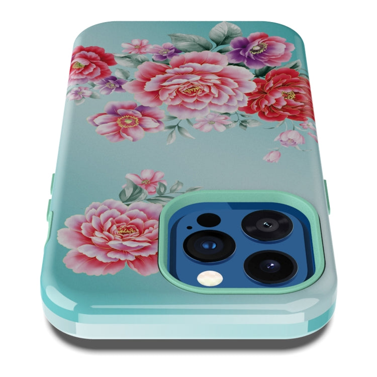 For iPhone 13 Pro Varnishing Water Stick TPU + Hard Plastic Phone Case