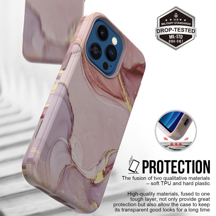 For iPhone 13 Pro Varnishing Water Stick TPU + Hard Plastic Phone Case
