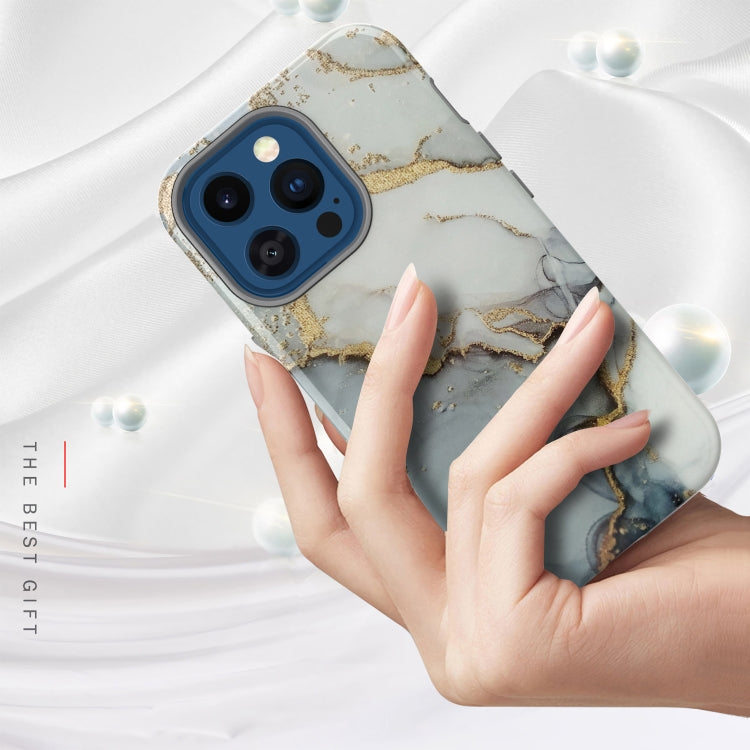 For iPhone 13 Pro Varnishing Water Stick TPU + Hard Plastic Phone Case