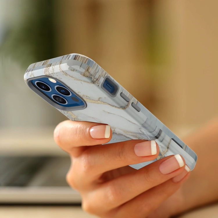 For iPhone 13 Pro Varnishing Water Stick TPU + Hard Plastic Phone Case