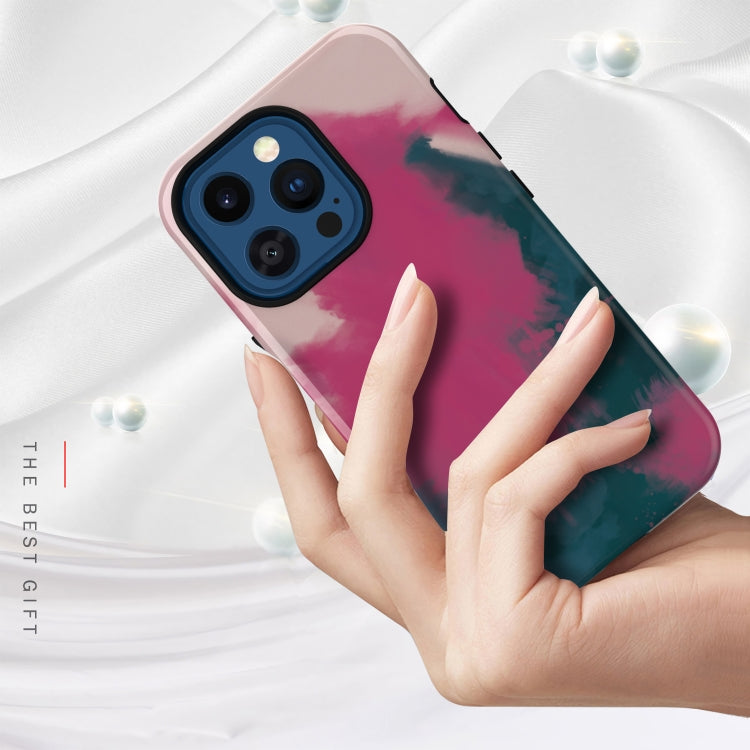 For iPhone 13 Pro Varnishing Water Stick TPU + Hard Plastic Phone Case