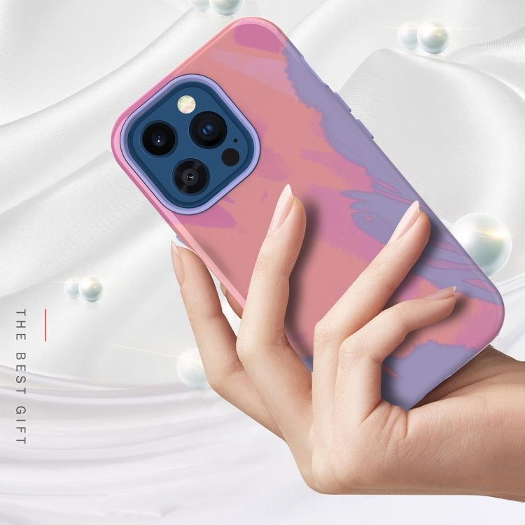 For iPhone 13 Pro Varnishing Water Stick TPU + Hard Plastic Phone Case