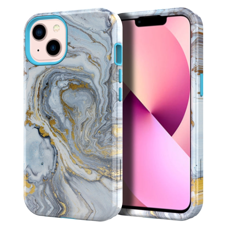 For iPhone 13 Varnishing Water Stick TPU + Hard Plastic Phone Case