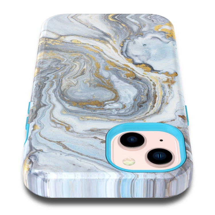 For iPhone 13 Varnishing Water Stick TPU + Hard Plastic Phone Case