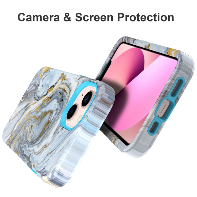 For iPhone 13 Varnishing Water Stick TPU + Hard Plastic Phone Case