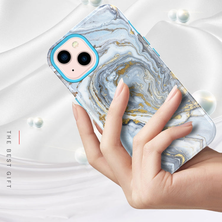 For iPhone 13 Varnishing Water Stick TPU + Hard Plastic Phone Case