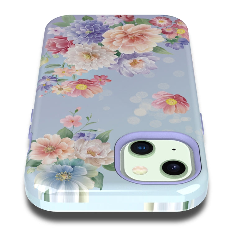 For iPhone 13 Varnishing Water Stick TPU + Hard Plastic Phone Case