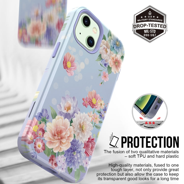 For iPhone 13 Varnishing Water Stick TPU + Hard Plastic Phone Case