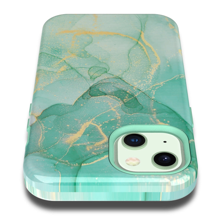 For iPhone 13 Varnishing Water Stick TPU + Hard Plastic Phone Case