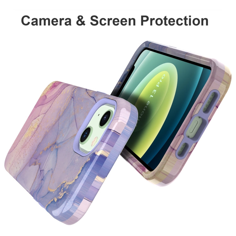 For iPhone 13 Varnishing Water Stick TPU + Hard Plastic Phone Case