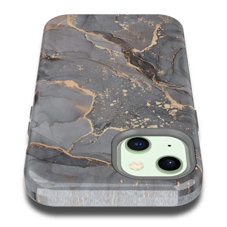 For iPhone 13 Varnishing Water Stick TPU + Hard Plastic Phone Case