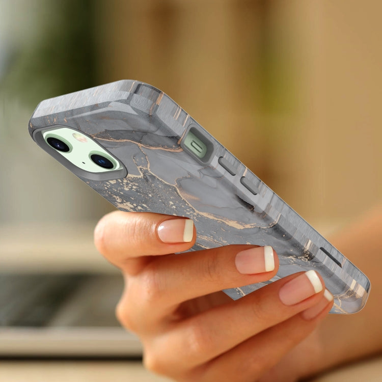 For iPhone 13 Varnishing Water Stick TPU + Hard Plastic Phone Case