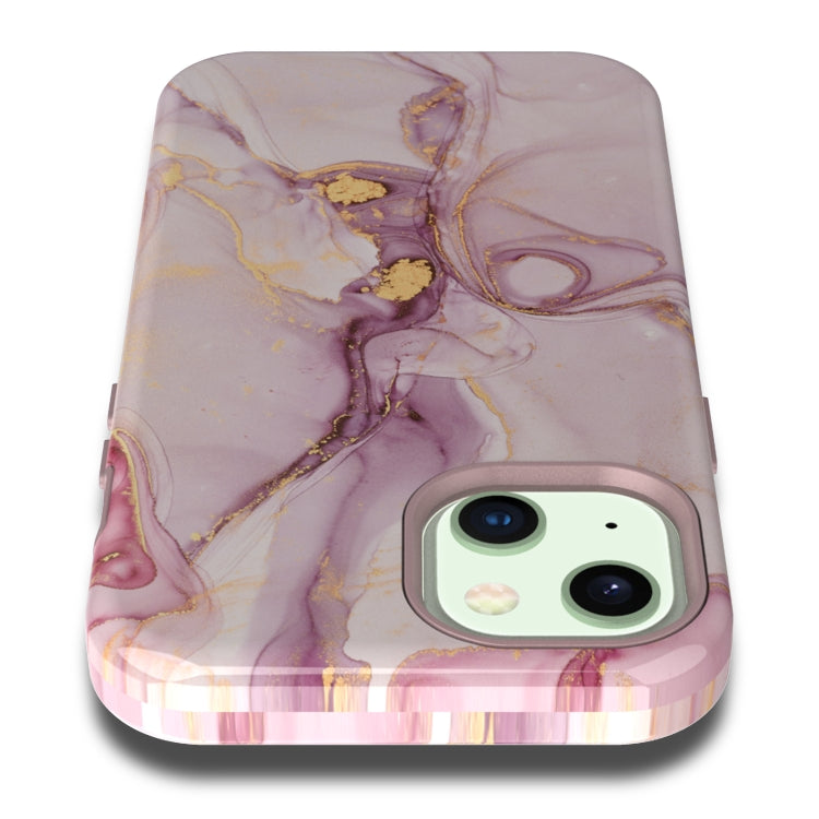 For iPhone 13 Varnishing Water Stick TPU + Hard Plastic Phone Case