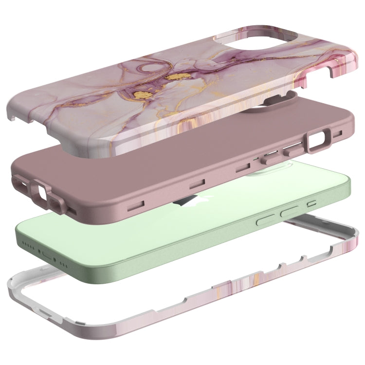 For iPhone 13 Varnishing Water Stick TPU + Hard Plastic Phone Case