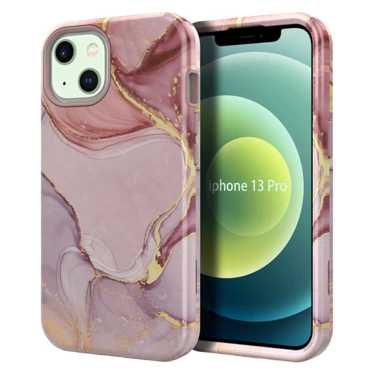 For iPhone 13 Varnishing Water Stick TPU + Hard Plastic Phone Case