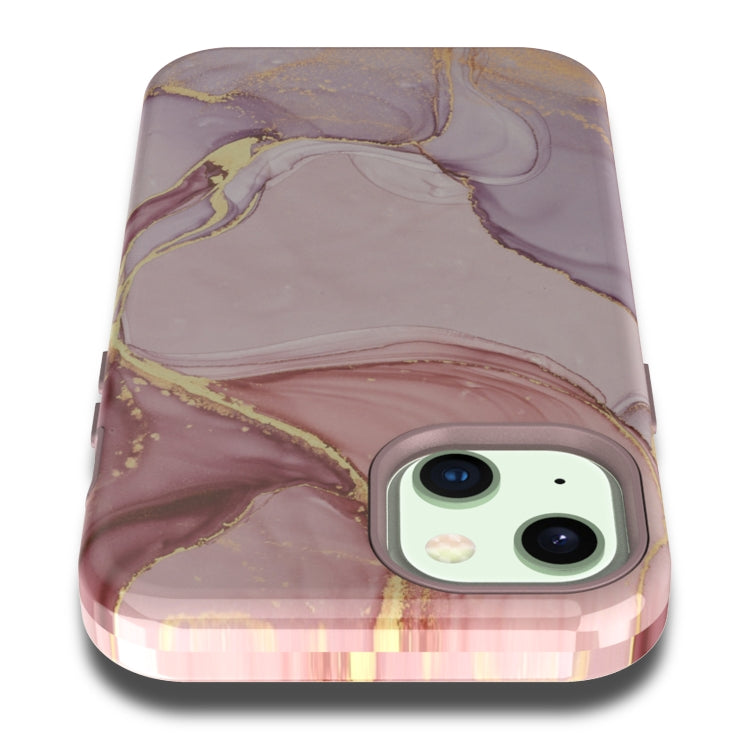 For iPhone 13 Varnishing Water Stick TPU + Hard Plastic Phone Case