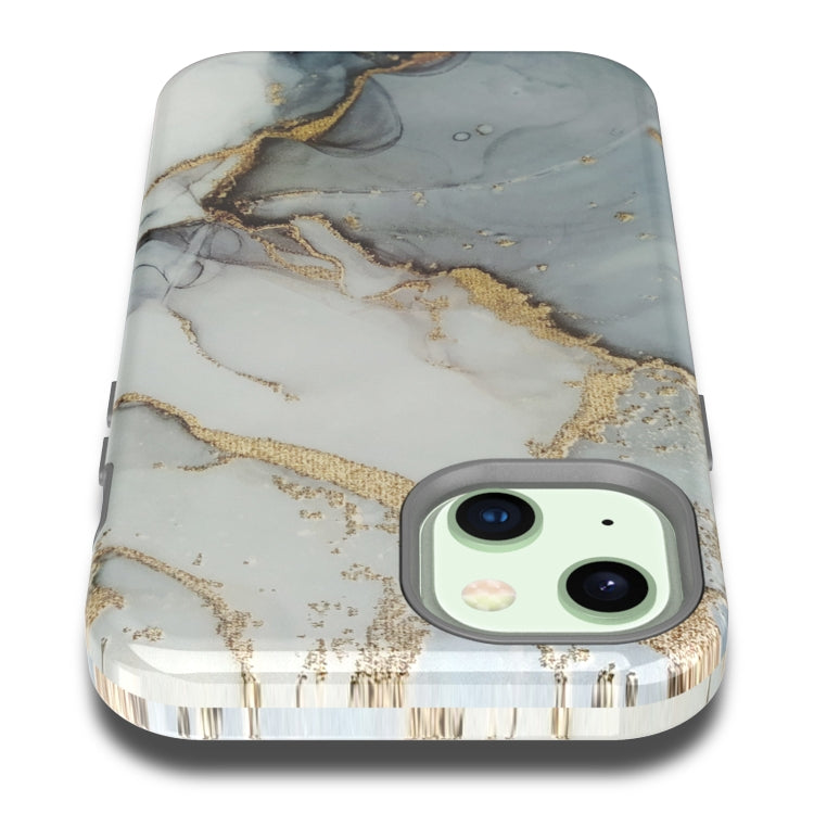 For iPhone 13 Varnishing Water Stick TPU + Hard Plastic Phone Case