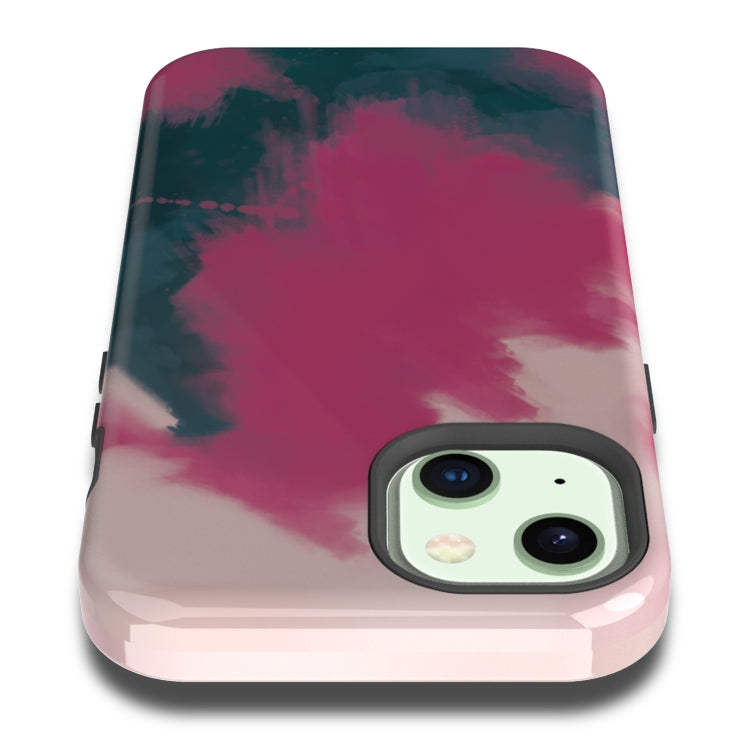 For iPhone 13 Varnishing Water Stick TPU + Hard Plastic Phone Case