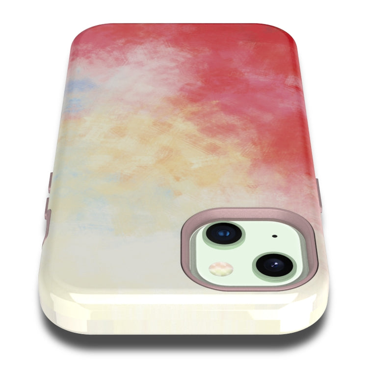 For iPhone 13 Varnishing Water Stick TPU + Hard Plastic Phone Case