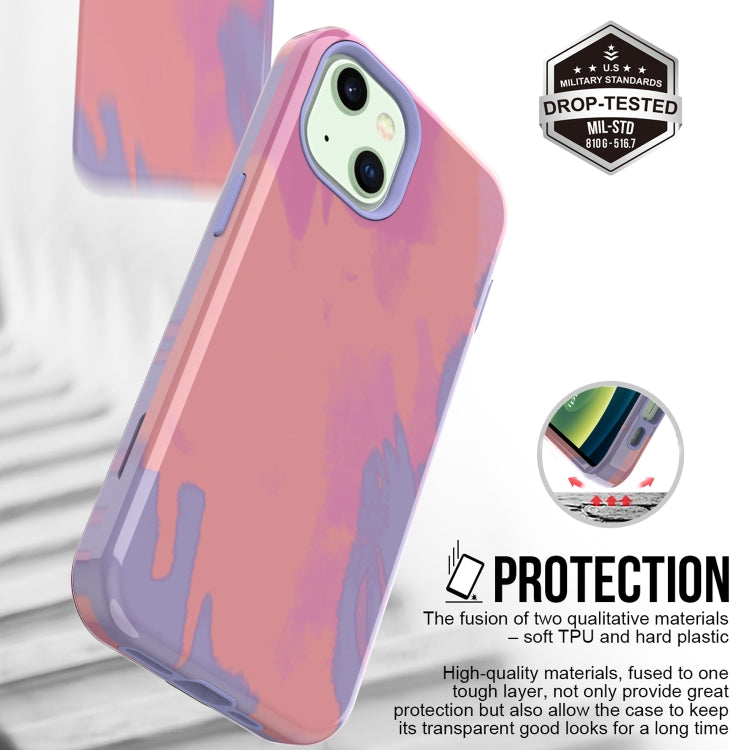 For iPhone 13 Varnishing Water Stick TPU + Hard Plastic Phone Case