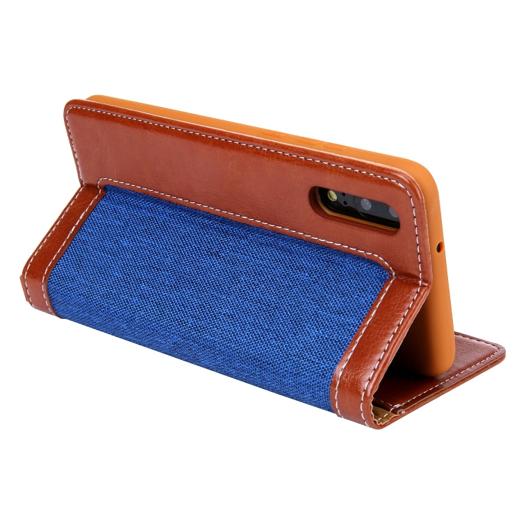 For Huawei P20 CMai2 Legend of Xingyue Series Denim Texture Horizontal Flip Leather Case with Holder & Card Slots & Photo Frame & Hand Strap