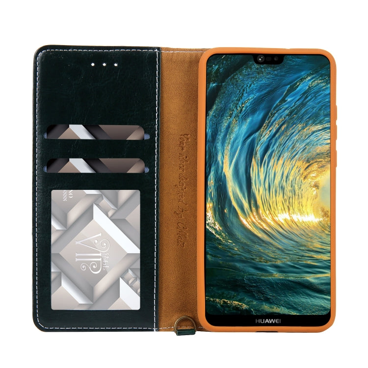 For Huawei P20 CMai2 Legend of Xingyue Series Denim Texture Horizontal Flip Leather Case with Holder & Card Slots & Photo Frame & Hand Strap