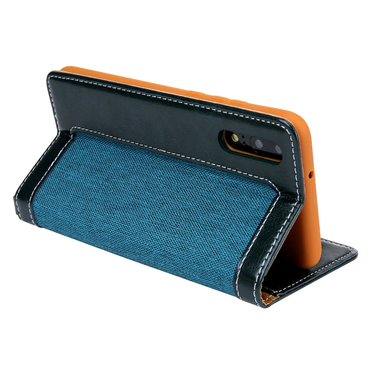 For Huawei P20 CMai2 Legend of Xingyue Series Denim Texture Horizontal Flip Leather Case with Holder & Card Slots & Photo Frame & Hand Strap