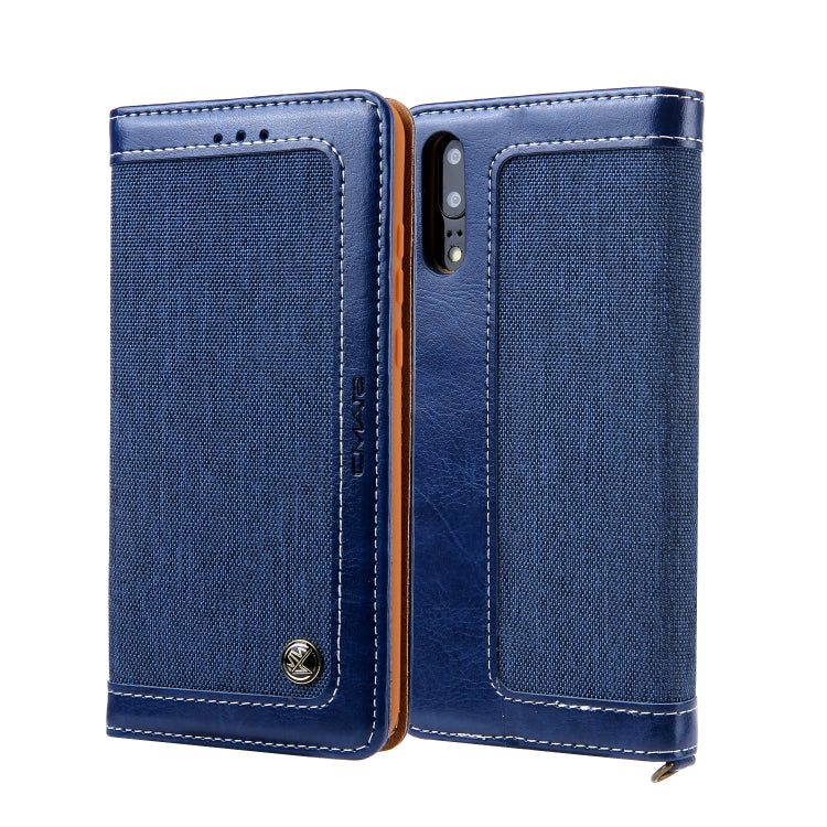 For Huawei P20 CMai2 Legend of Xingyue Series Denim Texture Horizontal Flip Leather Case with Holder & Card Slots & Photo Frame & Hand Strap