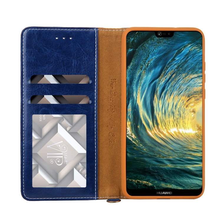 For Huawei P20 CMai2 Legend of Xingyue Series Denim Texture Horizontal Flip Leather Case with Holder & Card Slots & Photo Frame & Hand Strap